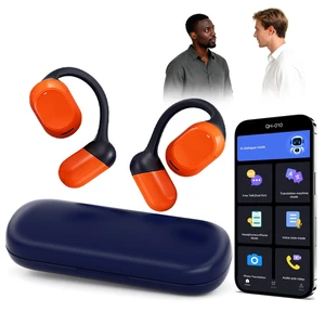 AI Translator Earbuds Real Time - 164 Languages Translation Headphones, Audio and Video Calls Wireless Bluetooth Interpreter Device for Business, Travel, Learning - Orange AI Translator Earbuds Real Time - 164 Languages Translation Headphones, Audio and Video Calls Wireless Bluetooth Interpreter Device for Business, Travel, Learning - Orange