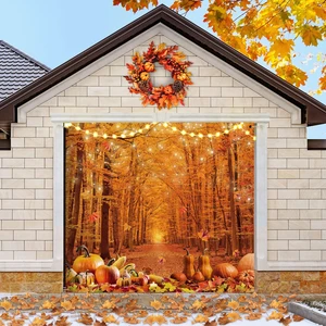 Fall Garage Door Cover with String Lights Thanksgiving Banner 7x8 ft Fall Maple Leaves Design, Large Autumn Holiday Backdrop, Indoor Outdoor Wall Decor, Easy to Install with Grommets Fall Garage Door Cover with String Lights Thanksgiving Banner 7x8 ft Fall Maple Leaves Design, Large Autumn Holiday Backdrop, Indoor Outdoor Wall Decor, Easy to Install with Grommets