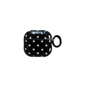 for Apple Airpods 4 Case with Keychain,Cute Black and White Polka Dot Airpods 4th Generation (2024) Protective Cover,Compatible with MagSafe,Gift for Girl Men Women - Black Small Dots for Apple Airpods 4 Case with Keychain,Cute Black and White Polka Dot Airpods 4th Generation (2024) Protective Cover,Compatible with MagSafe,Gift for Girl Men Women - Black Small Dots
