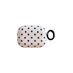 for Apple Airpods Pro 2 Case with Keychain,Trendy Black and White Polka Dot Airpods Pro 2nd Generation (2022/2023) Protective Cover,Compatible with MagSafe,Gift for Girl Men Women - White Small Dots for Apple Airpods Pro 2 Case with Keychain,Trendy Black and White Polka Dot Airpods Pro 2nd Generation (2022/2023) Protective Cover,Compatible with MagSafe,Gift for Girl Men Women - White Small Dots
