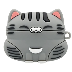 for AirPods Pro 3 Case, Cute 3D Ginger Cat Silicone Shockproof Cover with Carabiner Compatible with AirPods Pro 3 (2025) (Gray) for AirPods Pro 3 Case, Cute 3D Ginger Cat Silicone Shockproof Cover with Carabiner Compatible with AirPods Pro 3 (2025) (Gray)
