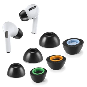 Memory Foam Ear Tips for AirPods Pro 1 & 2, No Silicone Eartips Pain, Anti-Slip Replacement Tips with Dust Mesh, Fit in The Charging Case, Reducing Noise Earbuds, 3 Pairs (Mixed S/M/L, Black) Memory Foam Ear Tips for AirPods Pro 1 & 2, No Silicone Eartips Pain, Anti-Slip Replacement Tips with Dust Mesh, Fit in The Charging Case, Reducing Noise Earbuds, 3 Pairs (Mixed S/M/L, Black)