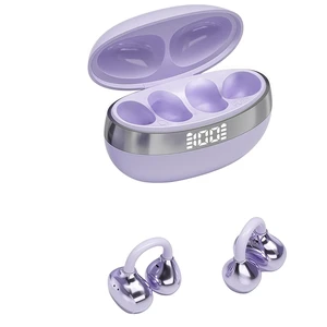 Ear Clip Type Wireless Earphones, AI Intelligent Translation, Bluetooth Earphones, Noise Cancelling Earphones (Purple) Ear Clip Type Wireless Earphones, AI Intelligent Translation, Bluetooth Earphones, Noise Cancelling Earphones (Purple)
