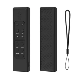 Protective Case for Sennheiser Ambeo Max Soundbar SB01-RC Remote Control, Black Silicone Cover Protective Case for Sennheiser Ambeo Max Soundbar SB01-RC Remote Control, Black Silicone Cover