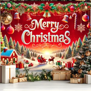 Santa Sleigh Winter Christmas Photo Backdrop 8x6ft Merry Christmas Backdrop with Snow Scene Santa Sleigh Snowman Gifts for Indoor Outdoor Holiday Party Decoration Santa Sleigh Winter Christmas Photo Backdrop 8x6ft Merry Christmas Backdrop with Snow Scene Santa Sleigh Snowman Gifts for Indoor Outdoor Holiday Party Decoration