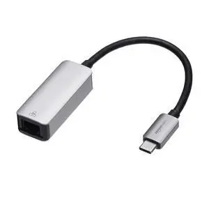 Aluminum USB-C to RJ45 Gigabit Ethernet Adapter, Portable, Fast Network, Grey, 2.07 x 0.81 x 0.6 inches Aluminum USB-C to RJ45 Gigabit Ethernet Adapter, Portable, Fast Network, Grey, 2.07 x 0.81 x 0.6 inches