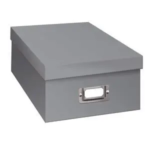 Photo Storage Box, Gray Photo Storage Box, Gray