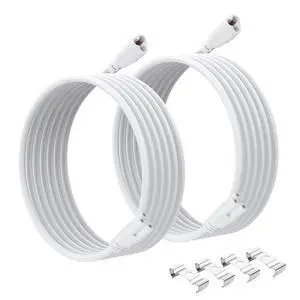 T5 T8 LED Cable 10FT LED 3Pin Integrated Tube Male to Female Adapter Extension Cord for Integrated Fluorescent Tube Light Bulb Lamp Holder (2 Pack/3M) T5 T8 LED Cable 10FT LED 3Pin Integrated Tube Male to Female Adapter Extension Cord for Integrated Fluorescent Tube Light Bulb Lamp Holder (2 Pack/3M)