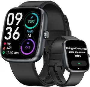 Senior Friendly Fitness Tracker, No App No Phone Required, 1.83'' Display | Easy to Use, Waterproof, Heart Rate, Sleep Monitor, Fitness Watch, Pedometer Watch, Smart Watches for Women Men Senior Friendly Fitness Tracker, No App No Phone Required, 1.83'' Display | Easy to Use, Waterproof, Heart Rate, Sleep Monitor, Fitness Watch, Pedometer Watch, Smart Watches for Women Men