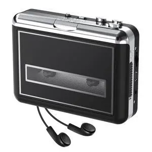 Cassette Player - Compact Tape Player Portable Recorder with Earphone-Convert Audio Music Cassette to MP3 Digital, Compatible with Laptop/PC/MAC- for Entertainment, Travel, Light Sports(Black) Cassette Player - Compact Tape Player Portable Recorder with Earphone-Convert Audio Music Cassette to MP3 Digital, Compatible with Laptop/PC/MAC- for Entertainment, Travel, Light Sports(Black)