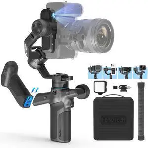 Feiyu SCORP Mini 3 Pro Kit, Gimbal Stabilizer for Camera,iPhone,Action Cam | Built-in AI Tracking, 4.4lb Payload, Detachable Screen Handle, w/Case, Light, Vertical Shoot, For Canon/Sony/Nikon Camera Feiyu SCORP Mini 3 Pro Kit, Gimbal Stabilizer for Camera,iPhone,Action Cam | Built-in AI Tracking, 4.4lb Payload, Detachable Screen Handle, w/Case, Light, Vertical Shoot, For Canon/Sony/Nikon Camera