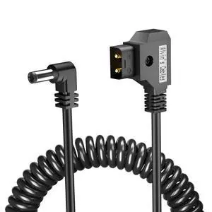 D-tap to DC Power Cable 12V 5.5mm×2.1mm DC Coiled Cable for Canon C70, Atomos Shogun, Blackmagic Video Assist, SmallHD Indie 7, Right Angle DC D-tap to DC Power Cable 12V 5.5mm×2.1mm DC Coiled Cable for Canon C70, Atomos Shogun, Blackmagic Video Assist, SmallHD Indie 7, Right Angle DC