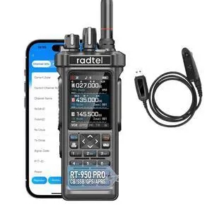 RT-950 PRO Ham Radio TX GPS/APRS, 10W Walkie Talkie Long Range Handheld Two Way Radio, AM/FM/CB/SW/MW/LW RX, Bluetooth APP Programming, NOAA, Spectrum Analyzer (with Programming Cable) RT-950 PRO Ham Radio TX GPS/APRS, 10W Walkie Talkie Long Range Handheld Two Way Radio, AM/FM/CB/SW/MW/LW RX, Bluetooth APP Programming, NOAA, Spectrum Analyzer (with Programming Cable)