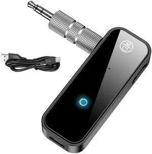 Auxiliary Aux Bluetooth 5.4 Adapter for Car, 2 in 1 Bluetooth Receiver Transmitter, 3.5mm Jack Wireless Audio Adapter Dongle for TV Headphone PC Speaker Amplifier Home Stereo System, with Microphone Auxiliary Aux Bluetooth 5.4 Adapter for Car, 2 in 1 Bluetooth Receiver Transmitter, 3.5mm Jack Wireless Audio Adapter Dongle for TV Headphone PC Speaker Amplifier Home Stereo System, with Microphone