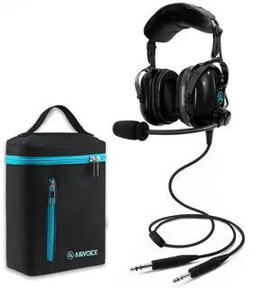 Pilot Headset with Passive Noise Reduction, PNR General Aviation Headset with Comfortable Earpads and Noise Canceling Microphone, for Pilot, Flight School Student, Instructor Pilot Headset with Passive Noise Reduction, PNR General Aviation Headset with Comfortable Earpads and Noise Canceling Microphone, for Pilot, Flight School Student, Instructor