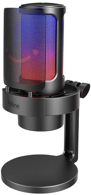 AmpliGame A8 USB Gaming Condenser Microphone with RGB Control for PC | Headphone Jack, Quick Mute, Gain Knob, Desktop Mic, Shock Mount, Pop Filter, for PS4/5 Streaming Discord Twitch Podcasts AmpliGame A8 USB Gaming Condenser Microphone with RGB Control for PC | Headphone Jack, Quick Mute, Gain Knob, Desktop Mic, Shock Mount, Pop Filter, for PS4/5 Streaming Discord Twitch Podcasts