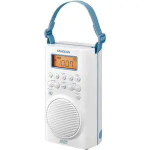 H205 Shower Radio AM/FM Waterproof, Weather Alert, Digital Tuning, White H205 Shower Radio AM/FM Waterproof, Weather Alert, Digital Tuning, White