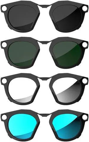Polarized Clip-on Compatible with Oakley Meta HSTN Smart Glasses | 4Pcs Black Frame Discoloration Clip for Oakley Meta HSTN Color Changing Clip, Cool & Fashion (Black+Green+Silver+Blue) Polarized Clip-on Compatible with Oakley Meta HSTN Smart Glasses | 4Pcs Black Frame Discoloration Clip for Oakley Meta HSTN Color Changing Clip, Cool & Fashion (Black+Green+Silver+Blue)