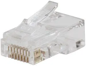 VDV826-703 Pass-Thru Modular Data Plug, RJ45 CAT6, Gold Plated, Pass Through Connectors 50-Pack VDV826-703 Pass-Thru Modular Data Plug, RJ45 CAT6, Gold Plated, Pass Through Connectors 50-Pack