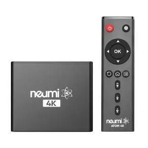 NEUMI Atom 4K Digital Media Player for USB Drives and SD Cards, 4K 60fps | Plays 4K UHD 60fps video, HEVC H.265, HDMI and analog AV output, automatic playback and looping NEUMI Atom 4K Digital Media Player for USB Drives and SD Cards, 4K 60fps | Plays 4K UHD 60fps video, HEVC H.265, HDMI and analog AV output, automatic playback and looping