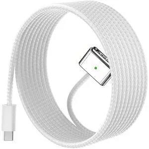 140W USB-C to Mag 3 Cable 6.6FT for Mac Book Air Pro M5/M4/M3/M2 | Laptop Charger Compatible with Mac Book Pro (16"/14" 2026-2021) Air (15''/13'' 2026-2022) 6.6FT White Fast Charge Cord 140W USB-C to Mag 3 Cable 6.6FT for Mac Book Air Pro M5/M4/M3/M2 | Laptop Charger Compatible with Mac Book Pro (16"/14" 2026-2021) Air (15''/13'' 2026-2022) 6.6FT White Fast Charge Cord