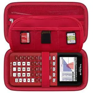 Case for TI-84 Plus CE/TI-84 Evo/TI-84/TI-83 Plus Calculator | TI-84 Plus CE/TI-84 Plus/TI-84 Evo/TI-83 Plus/TI-89 Titanium Color Graphing Calculator Hard Carrying Case, Red Case for TI-84 Plus CE/TI-84 Evo/TI-84/TI-83 Plus Calculator | TI-84 Plus CE/TI-84 Plus/TI-84 Evo/TI-83 Plus/TI-89 Titanium Color Graphing Calculator Hard Carrying Case, Red