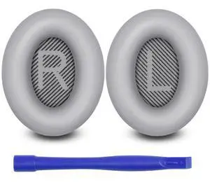 Ear Pads for Bose QuietComfort 35 ii, Premium Softer Leather Replacement Pads for Bose QC35 QC35ii Headphones Ear Pads Quiet Comfort, Noise Isolation Foam, Added Extra Thickness (Silver) Ear Pads for Bose QuietComfort 35 ii, Premium Softer Leather Replacement Pads for Bose QC35 QC35ii Headphones Ear Pads Quiet Comfort, Noise Isolation Foam, Added Extra Thickness (Silver)