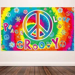 60's Party Decorations Groovy Love Peace Banners Hippie Porch Signs 1960s Hanging Wall Decor for Retro 60s Theme Party Photography Backdrop Decorations Supplies 72.8 x 43.3 Inch 60's Party Decorations Groovy Love Peace Banners Hippie Porch Signs 1960s Hanging Wall Decor for Retro 60s Theme Party Photography Backdrop Decorations Supplies 72.8 x 43.3 Inch