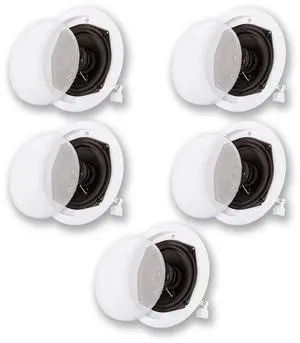 R191 in Ceiling/in Wall 5 Speaker Set 2 Way Home Theater 1000 Watt New R191-5S R191 in Ceiling/in Wall 5 Speaker Set 2 Way Home Theater 1000 Watt New R191-5S