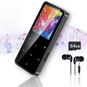 80GB MP3 Player with Bluetooth Portable HiFi Music Player with HD Speaker, Lossless Sound, FM Radio, Voice Recorder, Touch Buttons, E-Book (Earphones & 16GB + 64GB Card Included, No WiFi) 80GB MP3 Player with Bluetooth Portable HiFi Music Player with HD Speaker, Lossless Sound, FM Radio, Voice Recorder, Touch Buttons, E-Book (Earphones & 16GB + 64GB Card Included, No WiFi)