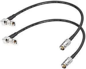 HDBNC to BNC Cable 12inch BNC Female to HDBNC Male Cable Right Angle Black Belden 1855A, Support 3G/6G/12G-SDI for Blackmagic Video Assist Monitor Cameras Video Switchers 2-Pack HDBNC to BNC Cable 12inch BNC Female to HDBNC Male Cable Right Angle Black Belden 1855A, Support 3G/6G/12G-SDI for Blackmagic Video Assist Monitor Cameras Video Switchers 2-Pack
