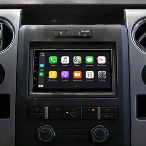 Ford F-150 (2009-14) 6.8 HD Touchscreen Double DIN Car Radio Head Unit, Wireless Apple CarPlay & Android Auto, Bluetooth, USB Charging, Camera Inputs, SWC, Plug & Play Stereo Dash Kit Ford F-150 (2009-14) 6.8 HD Touchscreen Double DIN Car Radio Head Unit, Wireless Apple CarPlay & Android Auto, Bluetooth, USB Charging, Camera Inputs, SWC, Plug & Play Stereo Dash Kit