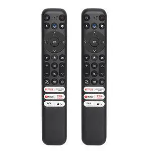 (Pack of 2) RC813 Infrared Remote Control, for TCL Google TV Remote Control, with 6 Shortcut Keys. Compatible with TCL 4k QLED/UHD/QD-Mini Series Smart TVS (no Voice) (Pack of 2) RC813 Infrared Remote Control, for TCL Google TV Remote Control, with 6 Shortcut Keys. Compatible with TCL 4k QLED/UHD/QD-Mini Series Smart TVS (no Voice)