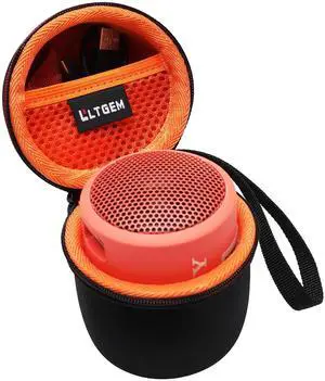 LTGEM Case Compatible with Sony SRSXB13/B/SRS-XB100 / SRS-XB12 Extra Bass Portable Waterproof Speaker, Black+Orange | Hard Carrying Travel Case for Sony SRS-XB100/SRSXB13 Wireless Bluetooth Portable L LTGEM Case Compatible with Sony SRSXB13/B/SRS-XB100 / SRS-XB12 Extra Bass Portable Waterproof Speaker, Black+Orange | Hard Carrying Travel Case for Sony SRS-XB100/SRSXB13 Wireless Bluetooth Portable L