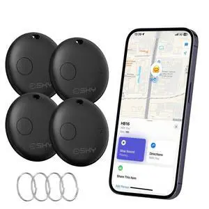 Air Tracker Tags-4 Pack, Bluetooth Smart Luggage Tracker Works with Apple Find My APP (iOS Only, Not for Android), Key Finder and Item Locator for Luggage, Backpack, Suitcases, Wallet Air Tracker Tags-4 Pack, Bluetooth Smart Luggage Tracker Works with Apple Find My APP (iOS Only, Not for Android), Key Finder and Item Locator for Luggage, Backpack, Suitcases, Wallet
