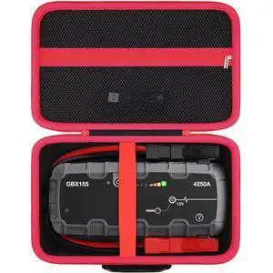 Hard Storage Case for Boost GB150/GBX155 UltraSafe Jump Starter | Shockproof, With Handle, Hard Shell Exterior, Storage Compartment, Portable Carrying Box, Black Case+Red Zipper Hard Storage Case for Boost GB150/GBX155 UltraSafe Jump Starter | Shockproof, With Handle, Hard Shell Exterior, Storage Compartment, Portable Carrying Box, Black Case+Red Zipper