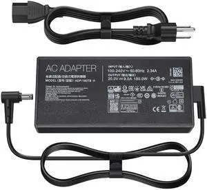 ASUS 180W AC Adapter Charger for ROG Zephyrus G14 G15 GA502 GA401, TUF Gaming A15-FA506 A17-FA706, Zenbook Pro14 - 20V 9A, 6.0x3.7mm, ADP-180TB H ASUS 180W AC Adapter Charger for ROG Zephyrus G14 G15 GA502 GA401, TUF Gaming A15-FA506 A17-FA706, Zenbook Pro14 - 20V 9A, 6.0x3.7mm, ADP-180TB H