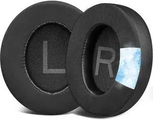 Cooling Gel Earpads Replacement for Anker Soundcore Space Q45 Headphones, Ear Pads Cushions with Ice Silk Fabric, High-Density Noise Isolation Foam - Black Cooling Gel Earpads Replacement for Anker Soundcore Space Q45 Headphones, Ear Pads Cushions with Ice Silk Fabric, High-Density Noise Isolation Foam - Black