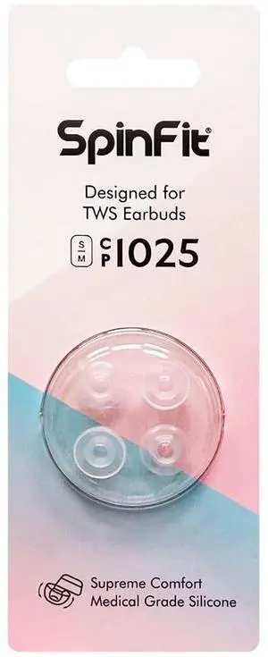 CP1025-M/S- Medical Grade Silicone Patented Ear Tips, Secure Fit and Supreme Comfort Fits MTW3, Galaxy Buds 2, Soundcore Space A40 & More (2 Pairs) (for Nozzle Diameter from 4-5.5mm) CP1025-M/S- Medical Grade Silicone Patented Ear Tips, Secure Fit and Supreme Comfort Fits MTW3, Galaxy Buds 2, Soundcore Space A40 & More (2 Pairs) (for Nozzle Diameter from 4-5.5mm)