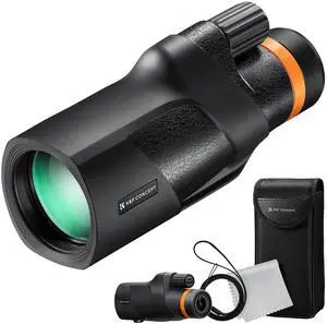® 12X50 Monocular Telescope with Cleaning Cloth, FMC Lens & BAK4 Prism Telescopes for Adults, Sky Captain HD Monocular for Bird Watching Hunting Hiking Camping Travelling ® 12X50 Monocular Telescope with Cleaning Cloth, FMC Lens & BAK4 Prism Telescopes for Adults, Sky Captain HD Monocular for Bird Watching Hunting Hiking Camping Travelling