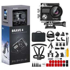 Brave 4 Action Camera with 60 in 1 Accessories Kit | Brave 4 Action Camera with 60 in 1 Accessories Kit Brave 4 Action Camera with 60 in 1 Accessories Kit | Brave 4 Action Camera with 60 in 1 Accessories Kit