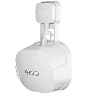 1 Pack Outlet Wall Mount Holder for eero 6 and Eero 6+ | Wall Mount Holder Stand Bracket for eero 6 and Eero 6+, Built-In Cord Storage and No-Drill Outlet Mounting 1 Pack Outlet Wall Mount Holder for eero 6 and Eero 6+ | Wall Mount Holder Stand Bracket for eero 6 and Eero 6+, Built-In Cord Storage and No-Drill Outlet Mounting