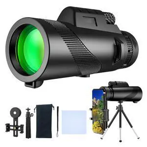 Monocular-Telescope 80x100 High Powered Monoculars High Definition for Adults with Smartphone Adapter for Bird Watching, Hunting Wildlife Bird Watching Travel Camping Hiking (Black) Monocular-Telescope 80x100 High Powered Monoculars High Definition for Adults with Smartphone Adapter for Bird Watching, Hunting Wildlife Bird Watching Travel Camping Hiking (Black)