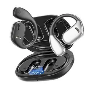 M75 Open Ear Earbuds,Open Ear Headphones True Wireless (Black) | Bluetooth Wireless Headphones,80h Playtime,ergonomics Comfortable for Work,study, travel,Workout,Running,Cycling M75 Open Ear Earbuds,Open Ear Headphones True Wireless (Black) | Bluetooth Wireless Headphones,80h Playtime,ergonomics Comfortable for Work,study, travel,Workout,Running,Cycling