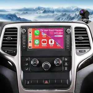 Car Radio for Jeep Grand Cherokee 2011 2012 2013, Dodge Durango 2011 2012 2013, 7 Inch Touch Screen Headunit Stereo Upgrade with Wireless Carplay Android Auto 5GWiFi Backup Camera Bluetooth GPS FM SWC Car Radio for Jeep Grand Cherokee 2011 2012 2013, Dodge Durango 2011 2012 2013, 7 Inch Touch Screen Headunit Stereo Upgrade with Wireless Carplay Android Auto 5GWiFi Backup Camera Bluetooth GPS FM SWC