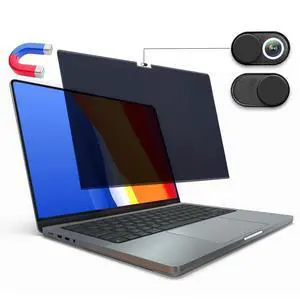 Magnetic Privacy Screen for MacBook Pro 16 inch (2021-2025 M1-M4 Max), Anti-Glare, Blue Light Protector, Scratch Resistant, Removable Laptop Filter Private Shield & Webcam Cover Magnetic Privacy Screen for MacBook Pro 16 inch (2021-2025 M1-M4 Max), Anti-Glare, Blue Light Protector, Scratch Resistant, Removable Laptop Filter Private Shield & Webcam Cover