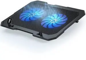 C302 Laptop Cooling Pad Ultra Slim Notebook Cooler, Laptop Fan Cooling Stand with 2 Quiet Big Fans Blue LED Light, Chill Mat with Built-in USB Cable Plug and Play, for 10-15.6 Inch Laptops C302 Laptop Cooling Pad Ultra Slim Notebook Cooler, Laptop Fan Cooling Stand with 2 Quiet Big Fans Blue LED Light, Chill Mat with Built-in USB Cable Plug and Play, for 10-15.6 Inch Laptops