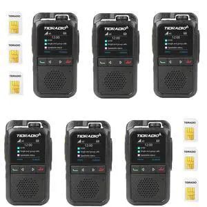 TD-G100 Rapid Unlimited Range Walkie Talkies with SIM Cards, 4G POC Two Way Radios Nationwide 6000 Miles, Global Long Range PTT for Family, Logistics, Company, Compatible with TD-M15, 6 Pack TD-G100 Rapid Unlimited Range Walkie Talkies with SIM Cards, 4G POC Two Way Radios Nationwide 6000 Miles, Global Long Range PTT for Family, Logistics, Company, Compatible with TD-M15, 6 Pack