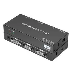 DVI Splitter 1 in 2 Out 2 Port DVI Dual Monitors Distribution Duplicator Video Splitter Support EDID Management Resolution up to 4K30Hz for PC Laptop DVR Projector HDTV DVI Splitter 1 in 2 Out 2 Port DVI Dual Monitors Distribution Duplicator Video Splitter Support EDID Management Resolution up to 4K30Hz for PC Laptop DVR Projector HDTV