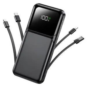 Portable Charger Power Bank with Built in Cable 20000mAh Fast Charging Portable Charger Power Bank with Built in Cable 20000mAh Fast Charging
